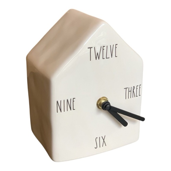 Rae Dunn by Magenta Birdhouse Clock Ceramic Birdhouse Clock 2019 - Picture 1 of 7